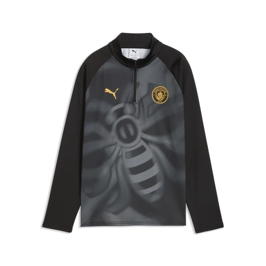 Zdjęcie produktu PUMA MÅ‚odzieÅ¼owa bluza rozgrzewkowa Manchester City F.C. z zamkiem 1 / 4, Akcesoria, Czarny