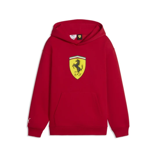 Zdjęcie produktu PUMA Młodzieżowa bluza z kapturem Scuderia Ferrari ColouCzerwony Shield, Akcesoria