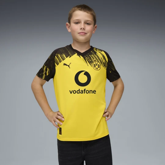 Zdjęcie produktu PUMA Młodzieżowa koszulka domowa Borussia Dortmund x Sesame Street, Odzież, Żółty beżowy