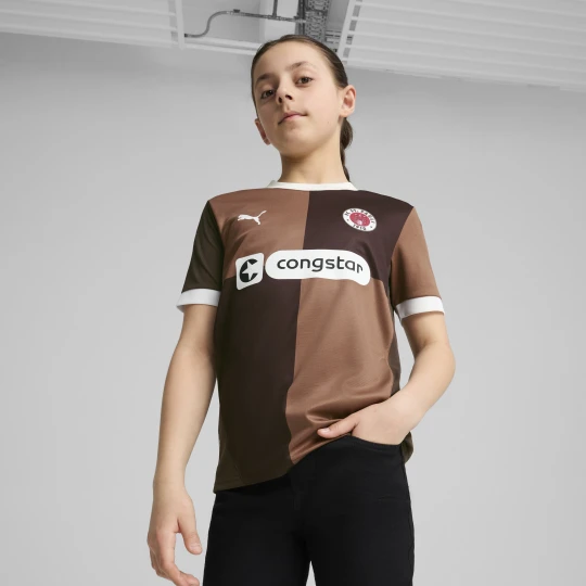 Zdjęcie produktu PUMA MÅ‚odzieÅ¼owa koszulka domowa FC St. Pauli 24/25, OdzieÅ¼, BrÄ…zowy