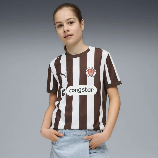 Zdjęcie produktu PUMA MÅ‚odzieÅ¼owa koszulka domowa FC St. Pauli 25/26, OdzieÅ¼, BrÄ…zowy