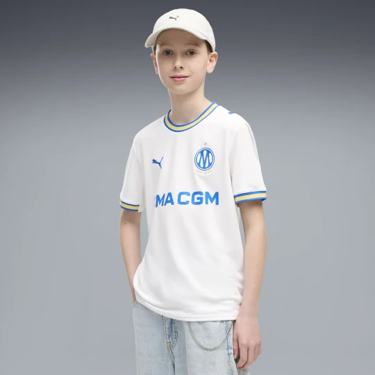 Zdjęcie produktu PUMA Młodzieżowa koszulka domowa Olympique Marsylia 26 / 27, Odzież, Biały