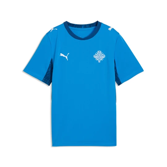 Zdjęcie produktu PUMA MÅ‚odzieÅ¼owa koszulka domowa reprezentacji Islandii 2026, Akcesoria, Niebieski