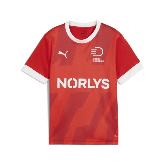 Zdjęcie produktu PUMA Młodzieżowa koszulka domowa reprezentacji piłki ręcznej Danii, Odzież, Czerwony