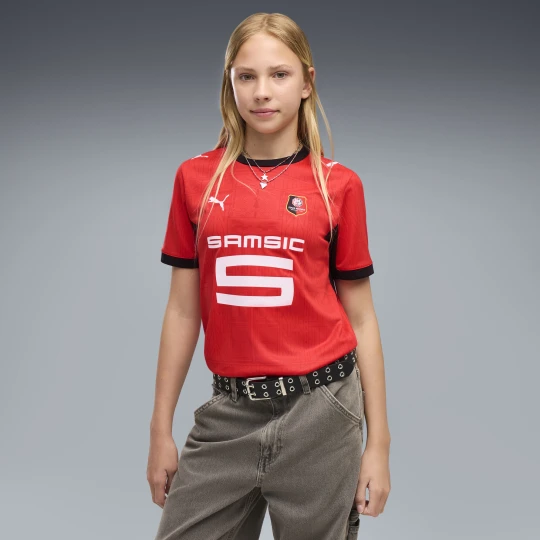 Zdjęcie produktu PUMA Młodzieżowa koszulka domowa Stade Rennais 26/27, Odzież, Czerwony