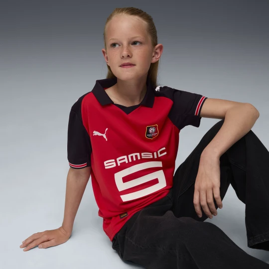 Zdjęcie produktu PUMA Młodzieżowa koszulka domowa Stade Rennais F.C. 25 / 26, Odzież, Czerwony