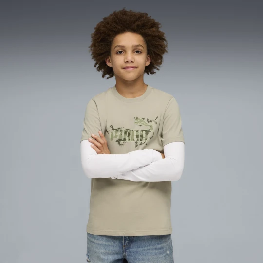 Zdjęcie produktu PUMA Młodzieżowa koszulka Essentials Camo, Odzież, Beżowy