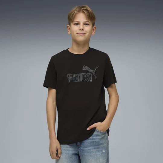 Zdjęcie produktu PUMA Młodzieżowa koszulka Essentials Camo, Odzież, Czarny