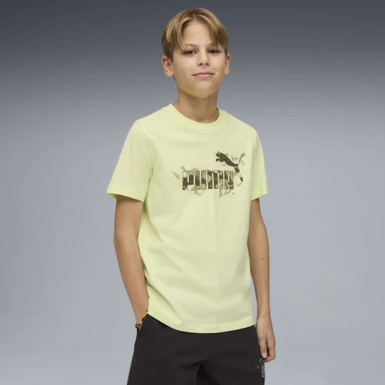 Zdjęcie produktu PUMA Młodzieżowa koszulka Essentials Camo, Odzież, Zielony