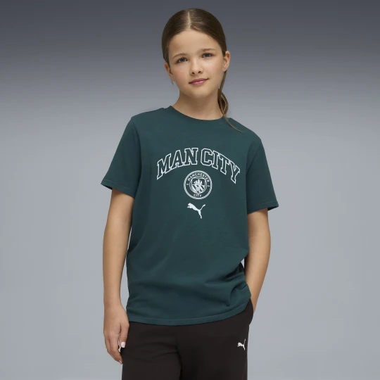Zdjęcie produktu PUMA Młodzieżowa koszulka Manchester City FtblCulture, Odzież, Zielony