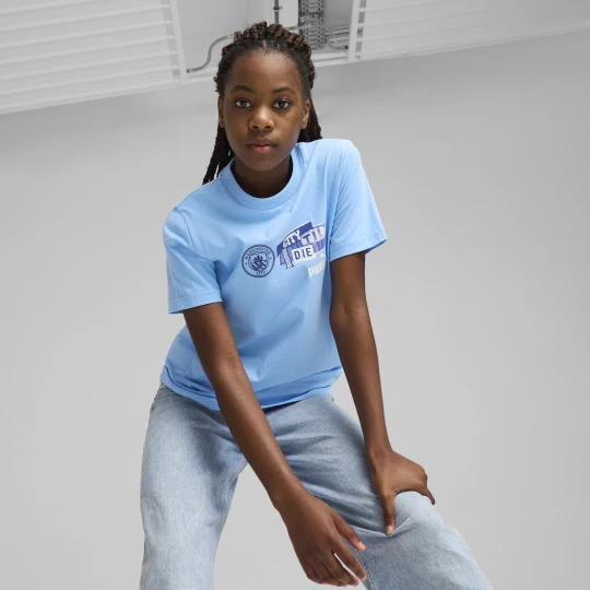 Zdjęcie produktu PUMA Młodzieżowa koszulka Manchester City ftblNRGY, Odzież, Niebieski