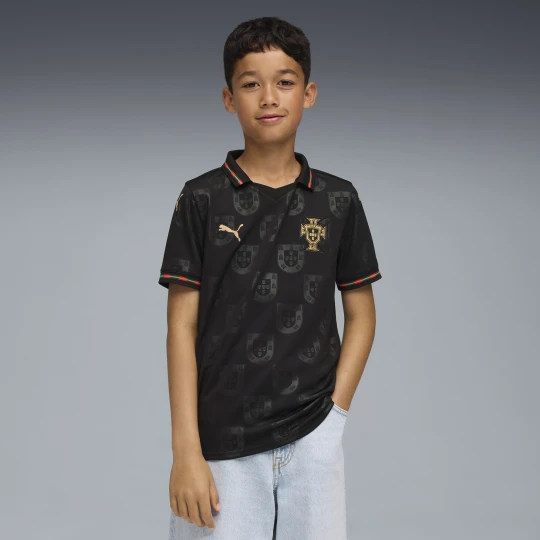 Zdjęcie produktu PUMA Młodzieżowa koszulka Portugalia 25 / 26 Special Edition Eusébio, Odzież, Czarny