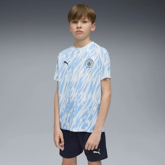 Zdjęcie produktu PUMA Młodzieżowa koszulka przedmeczowa Manchester City, Odzież, Niebieski