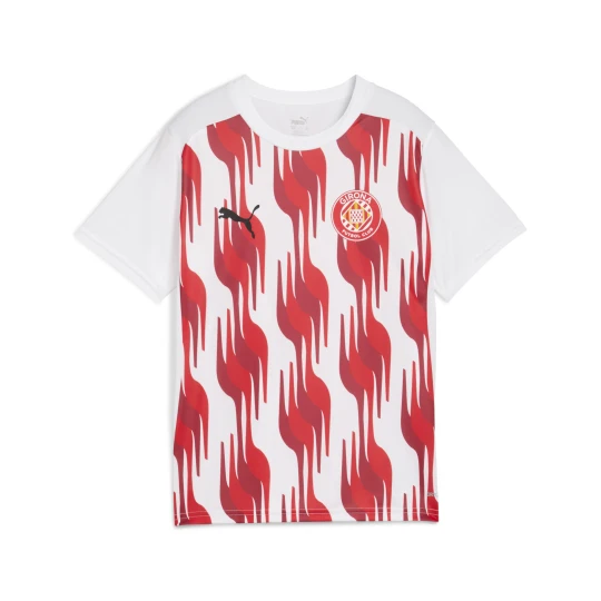 Zdjęcie produktu PUMA Młodzieżowa koszulka przedmeczowa z krótkim rękawem Girona FC, Odzież, Biały