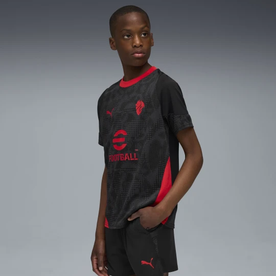 Zdjęcie produktu PUMA MÅ‚odzieÅ¼owa koszulka treningowa AC Milan, OdzieÅ¼, Czarny