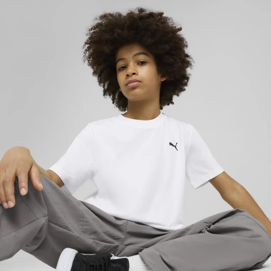 Zdjęcie produktu PUMA MÅ‚odzieÅ¼owa koszulka WARDROBE ESS, OdzieÅ¼, BiaÅ‚y biały