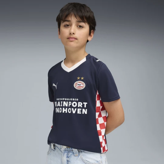 Zdjęcie produktu PUMA MÅ‚odzieÅ¼owa koszulka wyjazdowa PSV Eindhoven 25 / 26, OdzieÅ¼, Niebieski