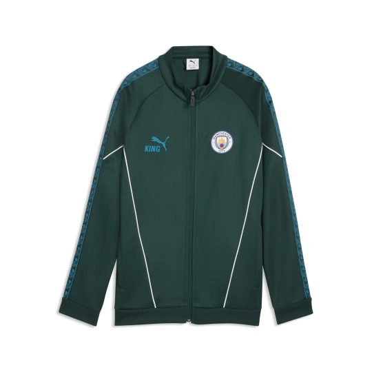 Zdjęcie produktu PUMA MÅ‚odzieÅ¼owa kurtka Manchester City KING Anthem, OdzieÅ¼, Zielony