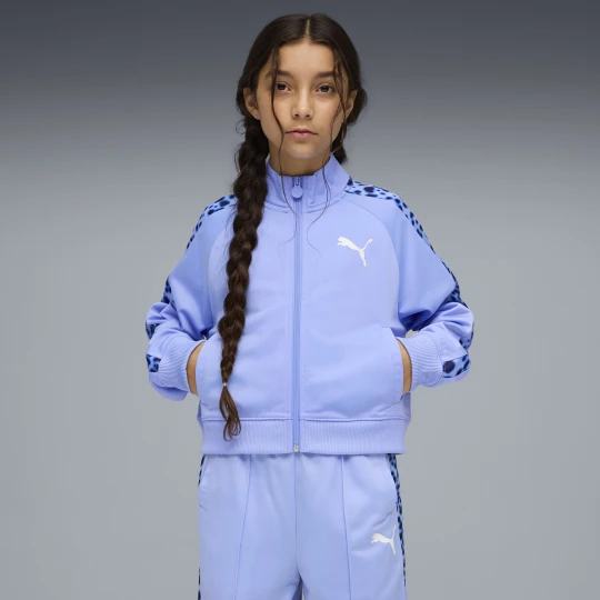 Zdjęcie produktu PUMA Młodzieżowa kurtka sportowa T7 Animal o luźnym kroju, Akcesoria, Fioletowy