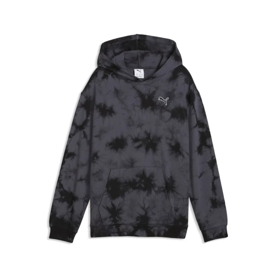 Zdjęcie produktu PUMA MÅ‚odzieÅ¼owa luÅºna bluza z kapturem Essentials z efektem tie-dye, Akcesoria, Czarny
