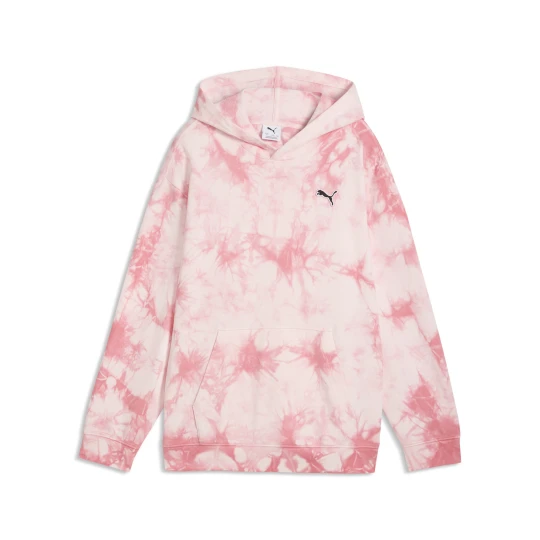 Zdjęcie produktu PUMA MÅ‚odzieÅ¼owa luÅºna bluza z kapturem Essentials z efektem tie-dye, Akcesoria, RÃ³Å¼owy Wild Pink