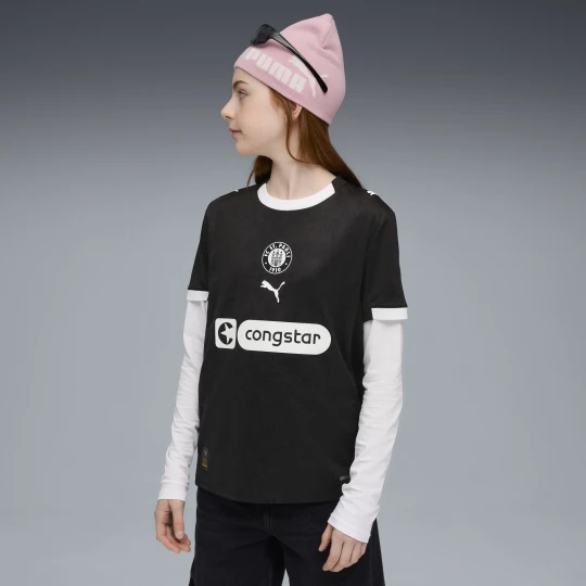 Zdjęcie produktu PUMA MÅ‚odzieÅ¼owa trzecia koszulka FC St. Pauli 25/26, OdzieÅ¼, Czarny