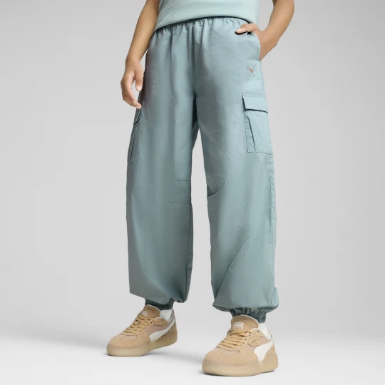 Zdjęcie produktu PUMA Młodzieżowe bojówki BUTTERFLY VIBE, Odzież, Zielony