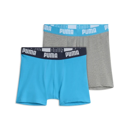 Zdjęcie produktu PUMA Młodzieżowe bokserki Everyday Basic (2 pary), Odzież, Szary