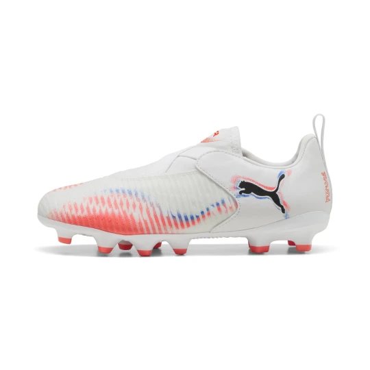 Zdjęcie produktu PUMA Młodzieżowe buty piłkarskie FUTURE 8 MATCH FG / AG bez sznurowadeł, Buty, Biały beżowy