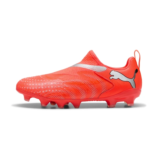 Zdjęcie produktu PUMA Młodzieżowe buty piłkarskie FUTURE 9 MATCH FG / AG bez sznurowania, Buty, Czerwony beżowy