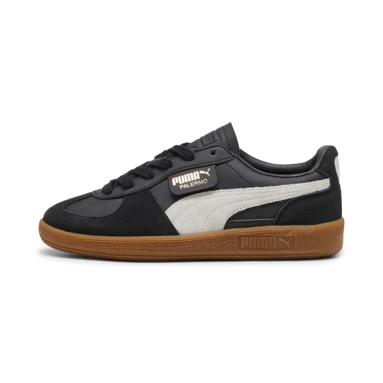Zdjęcie produktu PUMA Młodzieżowe sneakersy Palermo ze skóry, Buty, Czarny