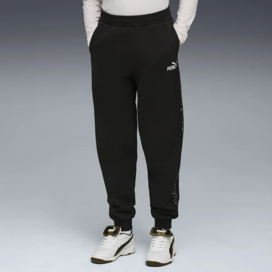 Zdjęcie produktu PUMA Młodzieżowe spodnie dresowe Essentials ze zwierzęcym wzorem i wysokim stanem, Odzież, Czarny
