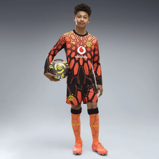 Zdjęcie produktu PUMA Młodzieżowe szorty bramkarskie Borussia Dortmund 26 / 27, Odzież, Pomarańczowy