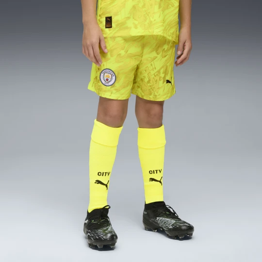 Zdjęcie produktu PUMA Młodzieżowe szorty bramkarskie Manchester City 25 / 26, Odzież, Żółty