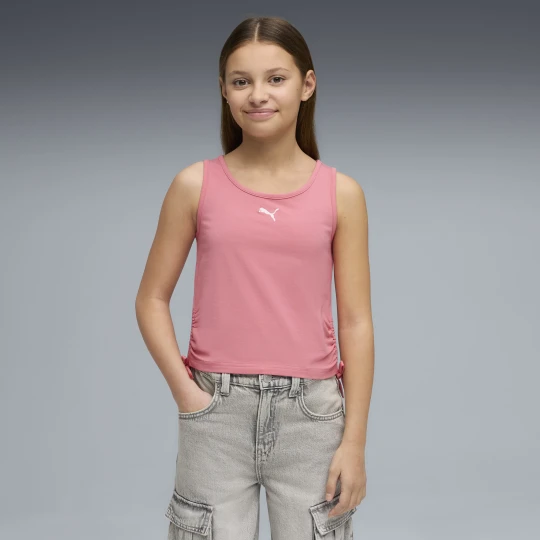 Zdjęcie produktu PUMA Młodzieżowy wąski top bez rękawów Essentials z wiązaniem, Akcesoria, Różowy
