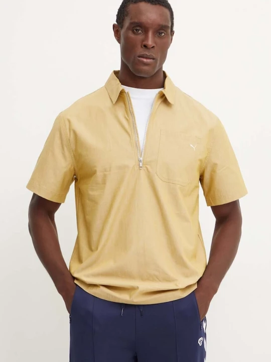 Zdjęcie produktu Puma polo bawełniane MMQ beżowy