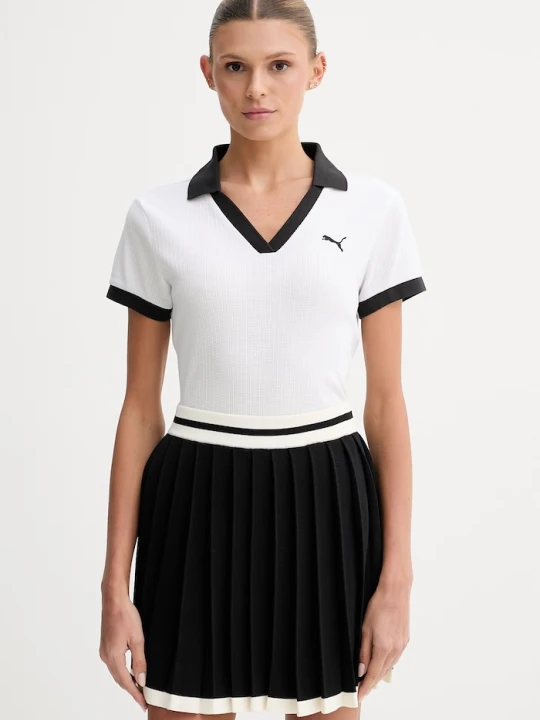 Zdjęcie produktu Puma polo damskie bawełniane Wardrobe Essential Polo biały