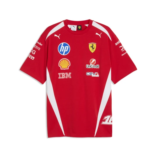 Zdjęcie produktu PUMA Replika koszulki kierowcy unisex Scuderia Ferrari HP, Akcesoria, Czerwony