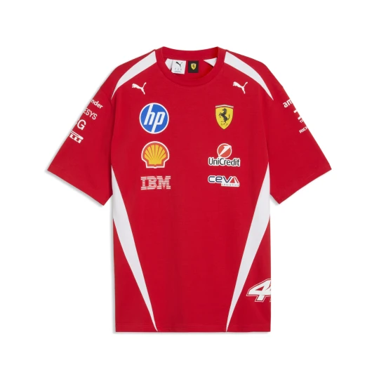 Zdjęcie produktu PUMA Replika koszulki kierowcy unisex Scuderia Ferrari HP, Akcesoria, Czerwony