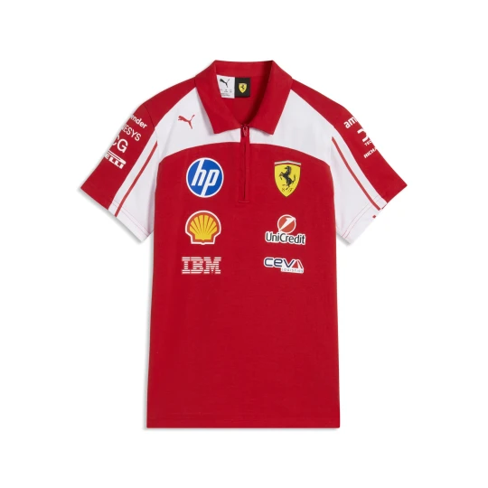 Zdjęcie produktu PUMA Replika młodzieżowej koszulki polo Scuderia Ferrari HP, Akcesoria, Czerwony