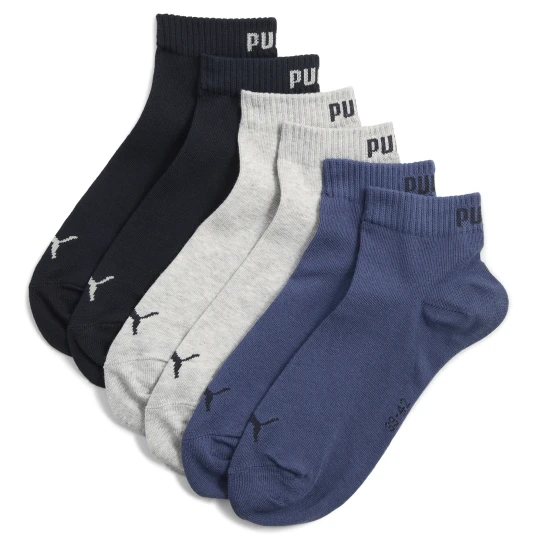 Zdjęcie produktu PUMA Skarpety do kostek unisex (3 pary), Odzież, Niebieski