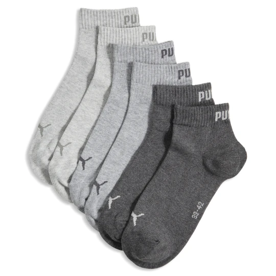 Zdjęcie produktu PUMA Skarpety do kostek unisex (3 pary), Odzież, Szary