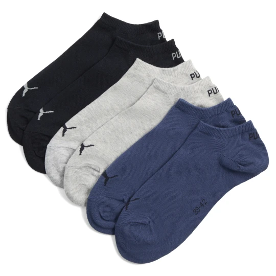 Zdjęcie produktu PUMA Skarpety do sneakersów unisex (3 pary), Odzież, Niebieski