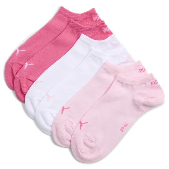 Zdjęcie produktu PUMA Skarpety do sneakersów unisex (3 pary), Odzież, Różowy