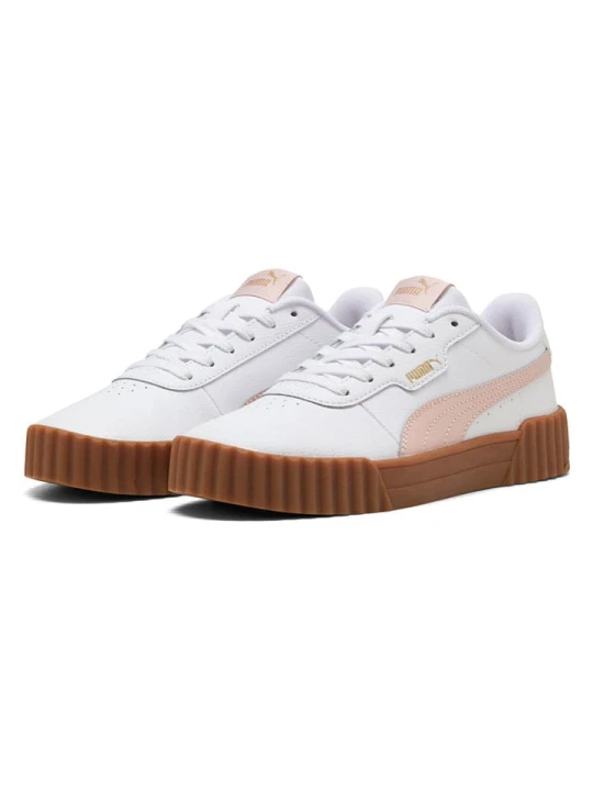 Zdjęcie produktu Puma Skórzane sneakersy "Carina 3.0" w kolorze biało-jasnoróżowym rozmiar: 40, 5