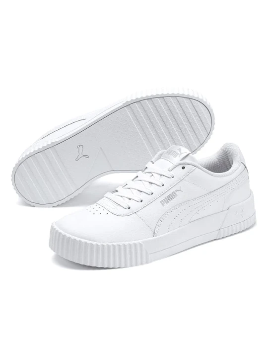 Zdjęcie produktu Puma Skórzane sneakersy "Carina" w kolorze białym rozmiar: 42