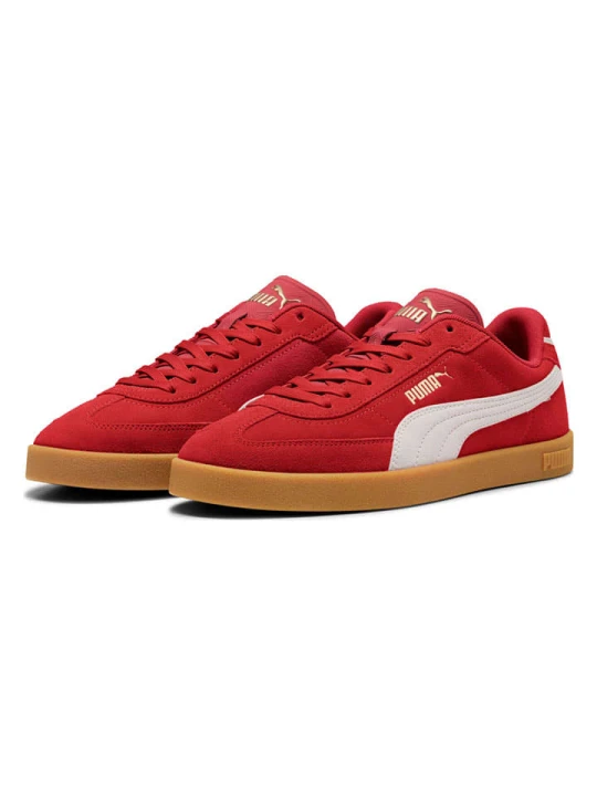 Zdjęcie produktu Puma Skórzane sneakersy "Club II Era" w kolorze czerwonym rozmiar: 37, 5