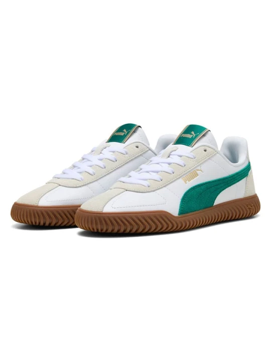 Zdjęcie produktu Puma Skórzane sneakersy "Club Kayzer" w kolorze biało-zielono-beżowym rozmiar: 38, 5