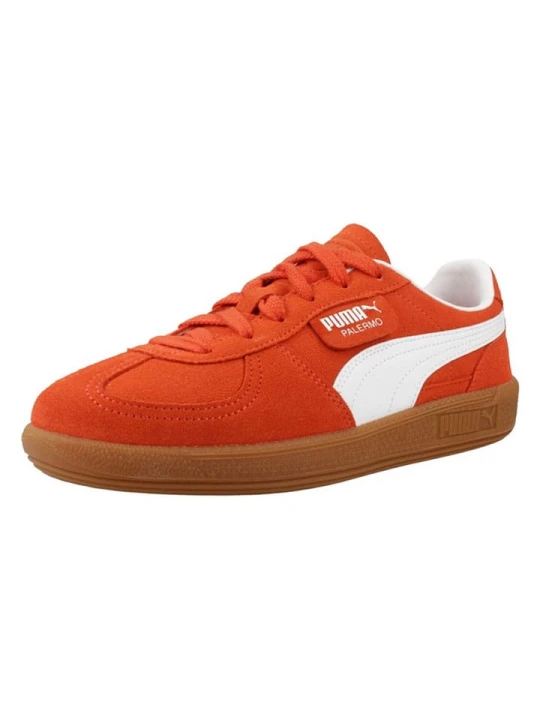 Zdjęcie produktu Puma Skórzane sneakersy "Palermo" w kolorze pomarańczowym rozmiar: 37, 5
