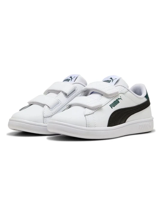 Zdjęcie produktu Puma Skórzane sneakersy "Puma Smash 3.0 L" w kolorze biało-czarnym rozmiar: 32
